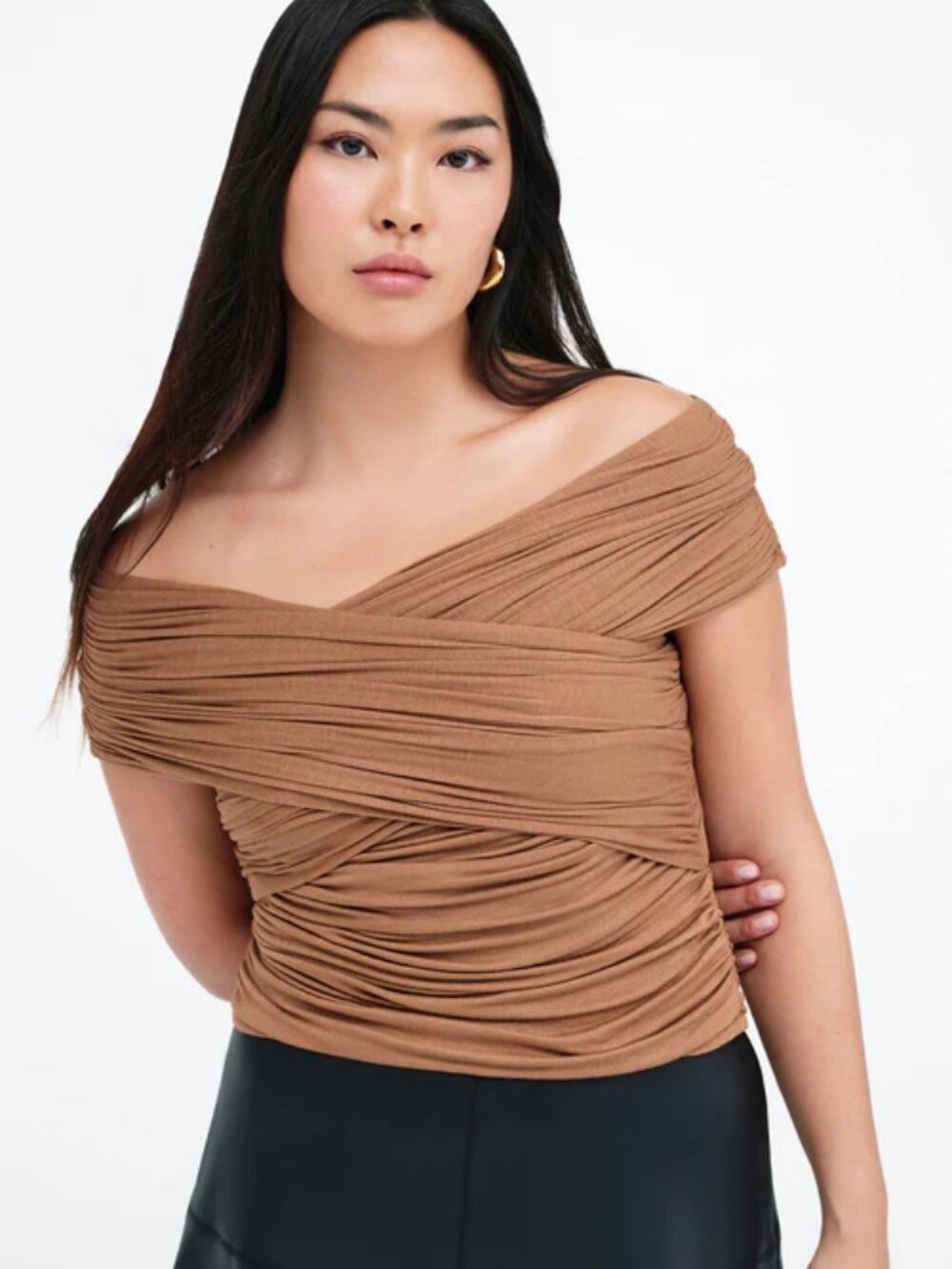 NWOT - Never Worn. MarcellaNYC Alyssa Infinity Top (Chestnut) Size Small